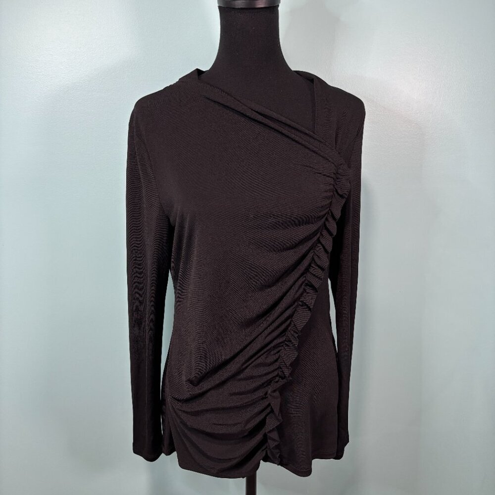Simply Vera Vera Wang Women's Long Sleeve Blouse Med   Lot J